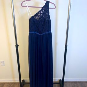 David’s Bridal Navy Bridesmaid Dress - Size 6